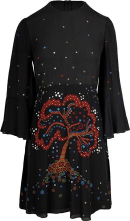 Valentino Pre-owned Womens Silk Print Dress - 10s - Multicolour - Size EU 34 (Womens)