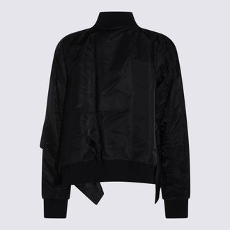 sacai Womens Jackets Black Nylon