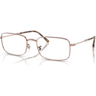 Ray-Ban 56mm Irregular optical glasses in Copper at Nordstrom