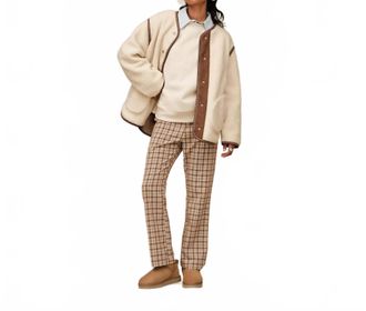 UGG Womens Emmersyn Uggbraid Jacket In Cream