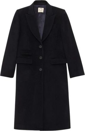 Ines De La Fressange Dames, Mantels, Blauw, Maat: M Wol