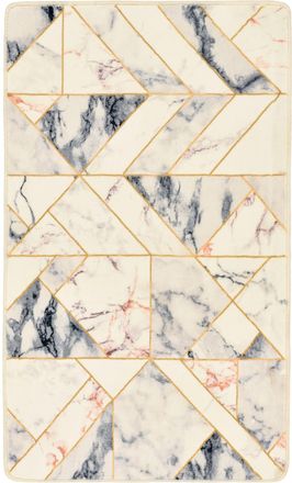 Gino Falcone Alfombra de ba&ntilde;o mullida - crema multi 70x120 cm