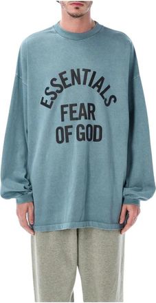 Fear of God Campus 90s Long Sleeve Tee - Heren - Longsleeves - Blauw - M - Katoen - Tops