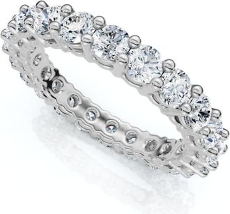 Pompeii3 2 - 6Ct TW Diamond Eternity Ring 14k Gold Anniversary Lab Grown Wedding Band