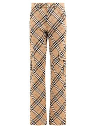 Burberry Check Cargo Trousers
