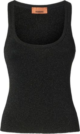 Missoni Dames, Tops, Zwart, Maat: M