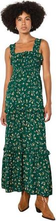 Apricot Ditsy Floral Smock Maxi Dress in Green at Nordstrom, Size Xx-Large