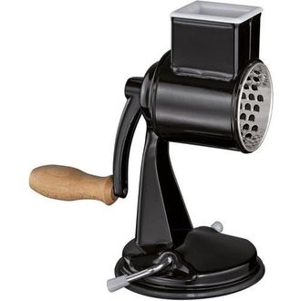 Zassenhaus Classic Drum Grater with Suction Base, 2 Grating Drums, Pestle, and Vegetable Cutter in Black at Nordstrom