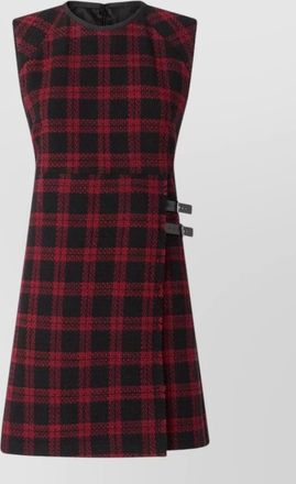 Pinko check sleeveless knee-length dress
