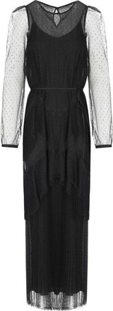 Twin-Set ABITO LUNGO PLISS&Eacute; NERO TWINSET