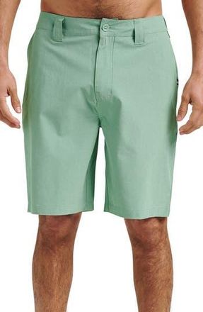 Quiksilver Union Heather Amphibian Hybrid Shorts in Granite Green at Nordstrom Rack, Size 28