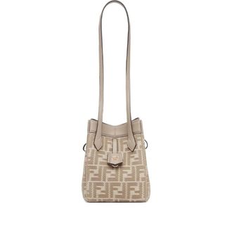 Fendi Bucket Bags, female, Beige, Size: ONE SIZE Origami Mini Bag