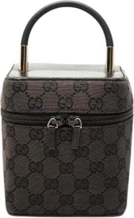 Gucci Pre-owned Canvas gucci-bags - Dames - Vintage Mini Tas - Bruin - ONE Size - Vintage