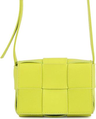 Bottega Veneta Pre-owned Bottega Veneta Extra Mini Nappa Maxi Intrecciato Cassette Crossbody PBSXMFICQZO91EL0