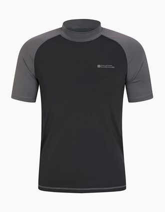 Mountain Warehouse Mens Mountain Warehouse Mens UV Protection Rash Top - Grey - Size: 40