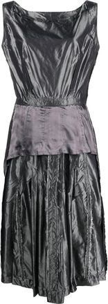 Maison Margiela inside-out sleeveless midi dress - women - Acetate/Silk/Viscose/Cupro - 40 - Grey