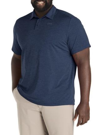 Travelon Big & Tall Heater Pro Polo in Hthr Vintage Indigo at Nordstrom, Size 2X Big