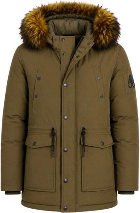 Moose Knuckles Parka Larga con Capucha - Coats - Hombre - Verde - M