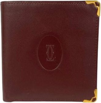 Cartier Pre-owned Wallets, female, Red, Size: ONE SIZE Pre-owned Leather Wallet