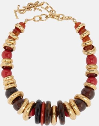 Saint Laurent Choker Loulou con perline