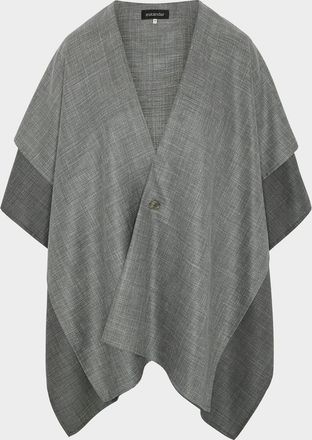 Eskandar Double Layer Blanket Tabard (Long Length)