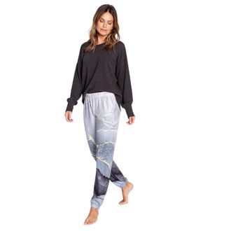 PJ Salvage Joggingbroek voor dames met ombre-effect en een relaxte pasvorm (Ombr&eacute;/Zwart/Grijs)