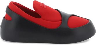 Ferragamo Cut-Out Effect Slip-Ons - Heren - Sneakers - Rood - 39 EU - Schoenen