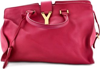 Saint Laurent Classic Y Cabas Leather Small satchel - Pink