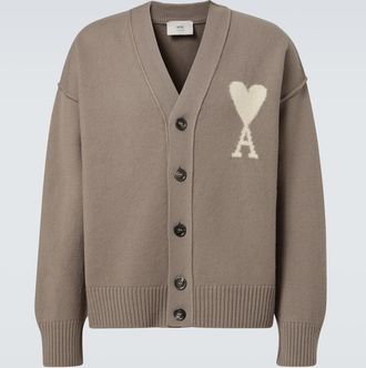 Ami Cardigan Ami de Coeur in lana vergine