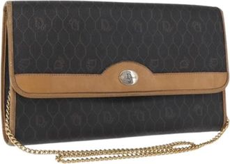 Dior Pre-owned Vintage Schoudertas - Dames - Vintage Clutch - Zwart - ONE Size - Leer - Vintage