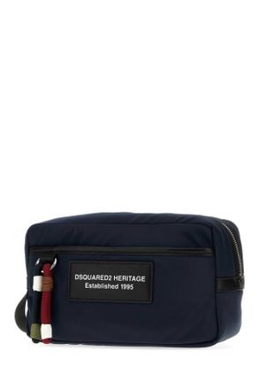 Dsquared2 Mens Navy Blue Fabric Beauty Case M1589 Accessory
