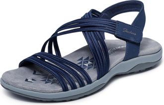 Skechers Womens Reggae Slim Sunnyside 2.0 Sandals, navy, 35 EU
