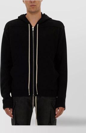 Rick Owens hooded sweater with drawstring and pockets