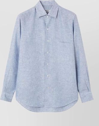 Loro Piana straight shirt long sleeves chest pocket