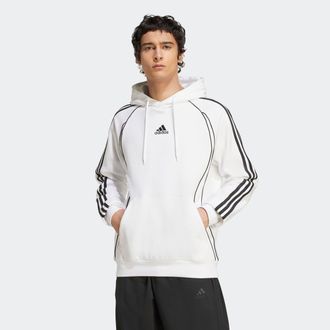 adidas Kapuzensweatshirt ADIDAS ORIGINALS TEAMGEIST HD, Herren, Gr. XL, schwarz-weiss (wei&szlig;, schwarz), Obermaterial: 70% Baumwolle, 30% Polyester, normal, Ru