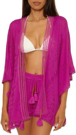 Trina Turk Catamaran Beach Cover-Up Shorts in Azalea at Nordstrom, Size X-Small