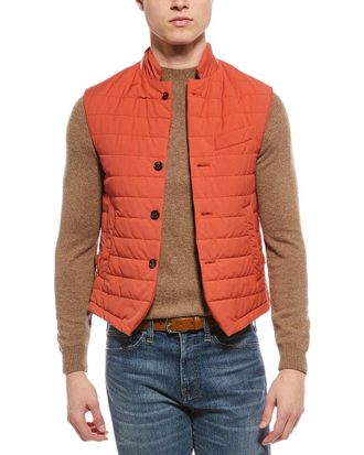 Eleventy Wool-Blend Puffer Gilet