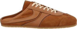 Dries Van Noten Suede Leather Backless Mule Sneakers