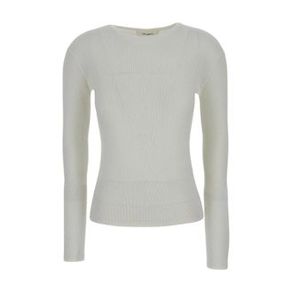 Lisa Yang Round-neck Knitwear, female, White, M, Round-neck Knitwear