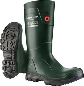 Dunlop Unisex Adult TerraPRO Purofort Wellington Boots (Green) - Size UK 11