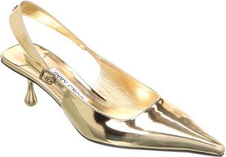 Jimmy Choo London Amel 50 Leather Slingback Pump