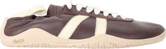 Fabiana Filippi Lace-Up Low-Top Sneakers in Brown Leather