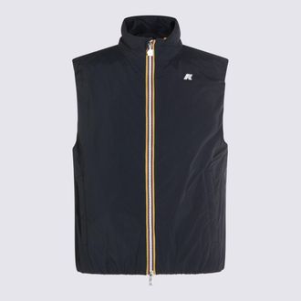 K-Way Dark Blue Nylon Casual Jacket