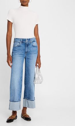 Paige Blanche Knit Mock-Neck Top