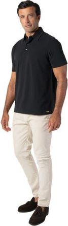 Robert Talbott Walker Short Sleeve Polo in Black at Nordstrom, Size X-Large