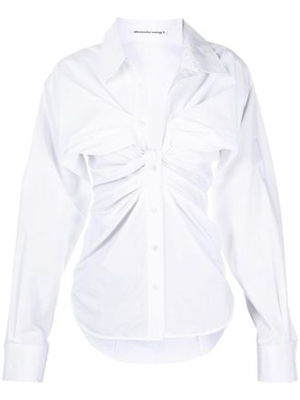 Alexander Wang Camicia con ruches - Bianco