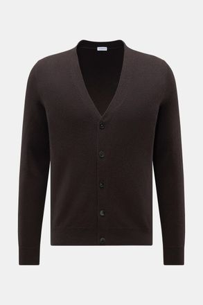 Braun Hamburg Men - Cashmere cardigan dark brown