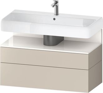 Duravit Qatego Mueble Bajo Lavabo, 1 Extra&iacute;ble Y 1 Caj&oacute;n, - Duravit