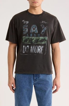 Honor The Gift Say Less Do More Cotton Graphic T-Shirt in Black at Nordstrom, Size Xx-Large