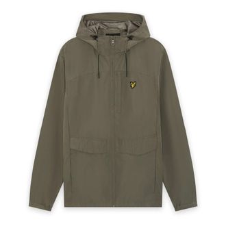 Lyle & Scott Lichtgewicht Jack met Capuchon en Rits - Heren - Jassen - Groen - Maat: S Nylon